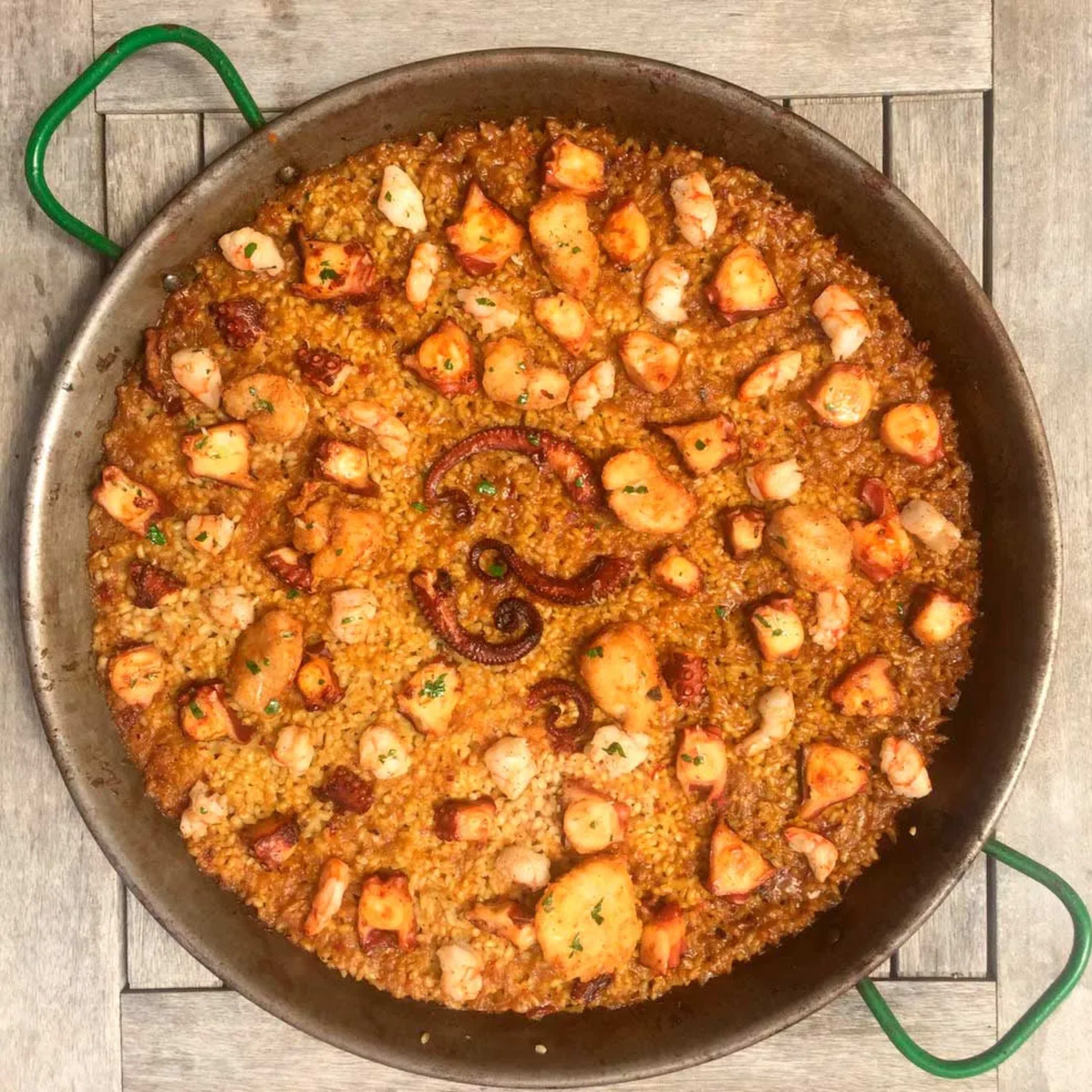 Arroz de Pulpo y Gambones