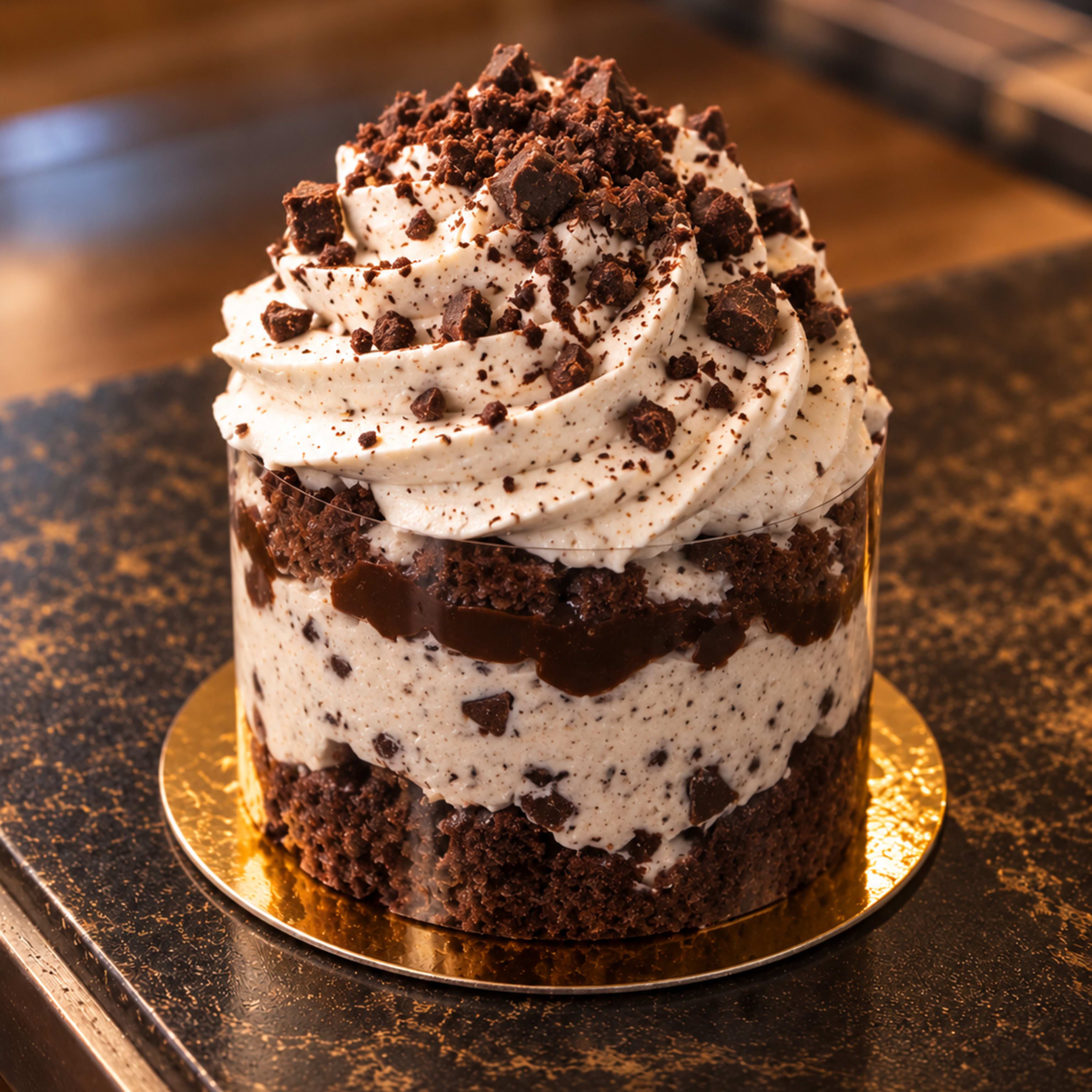 Semi Frio de Mousse de avellanas y chocolate