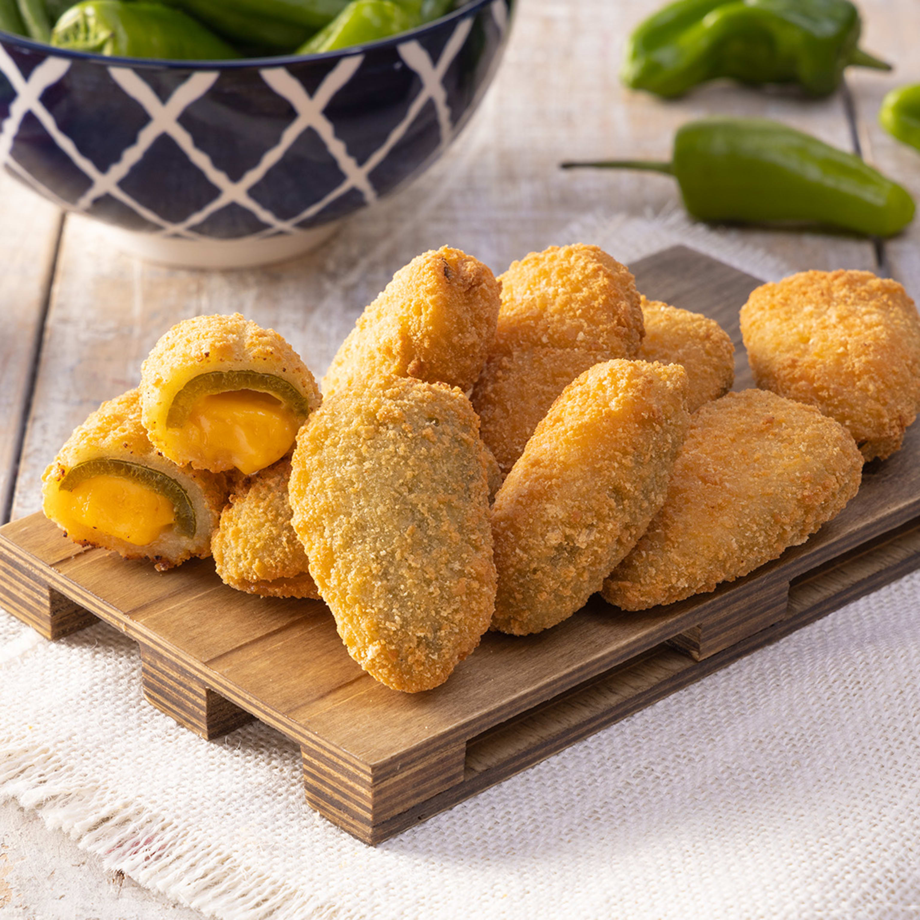 Jalapeños con cheddar (10)