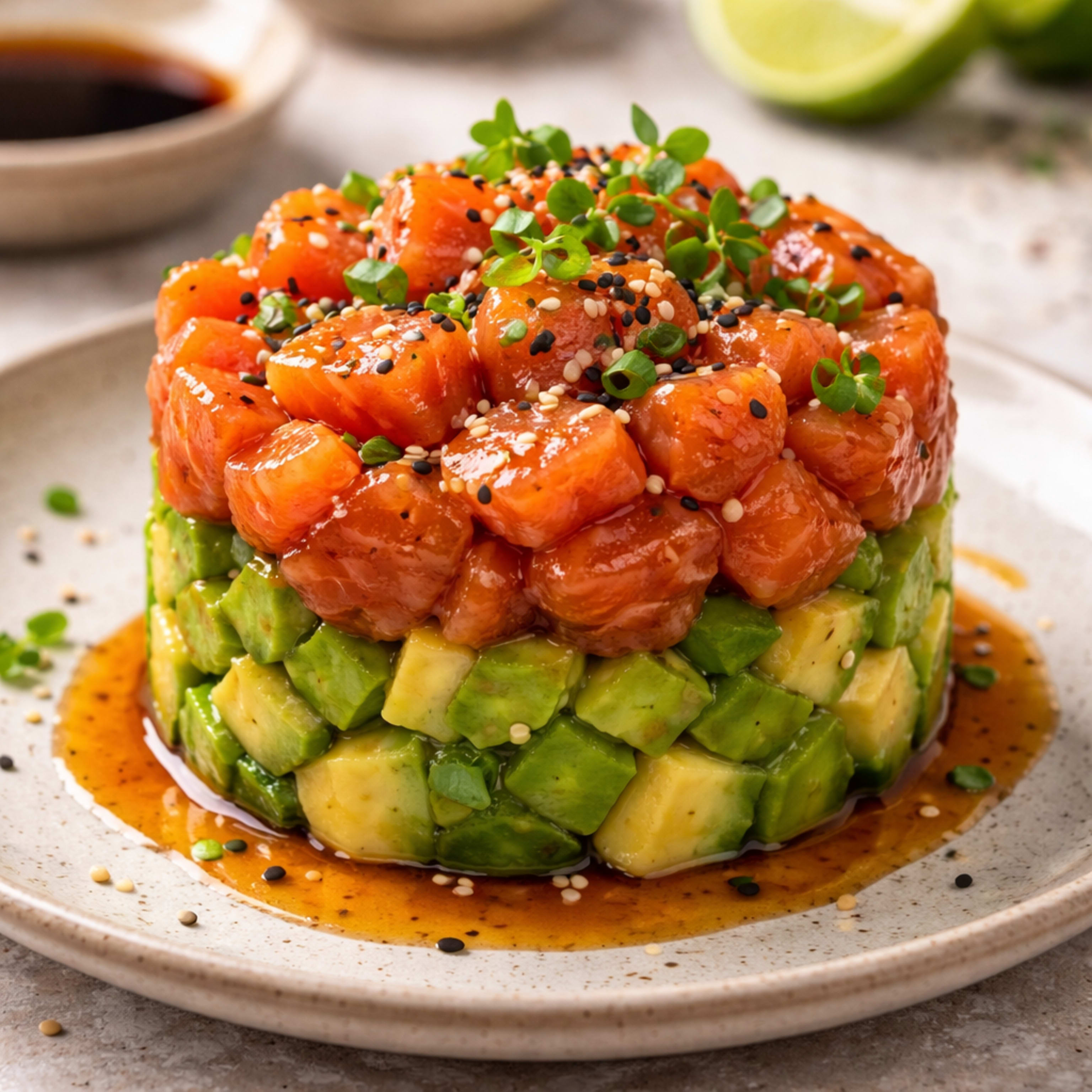TARTAR DE SALMÓN Y AGUACATE
