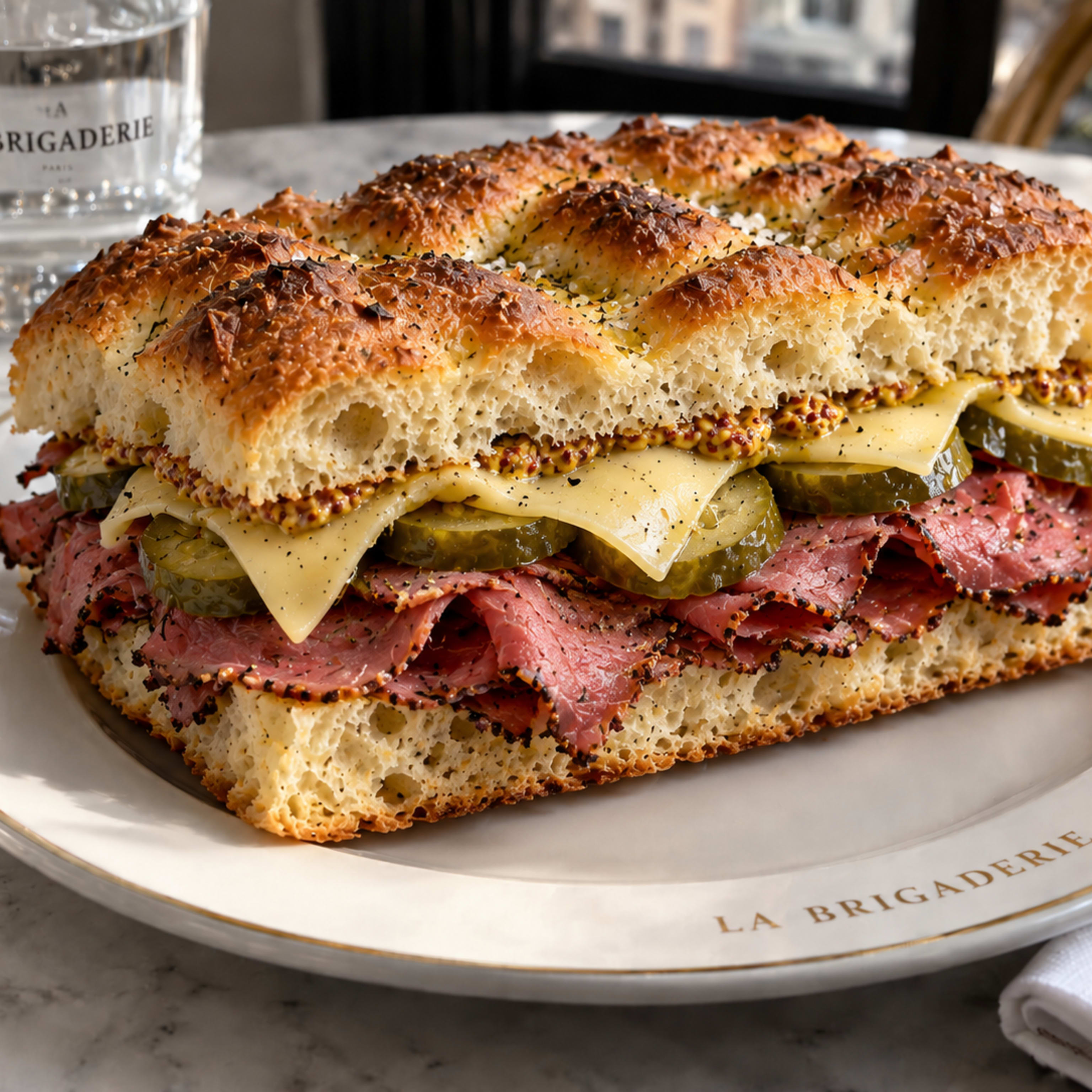 Focaccia Pastrami