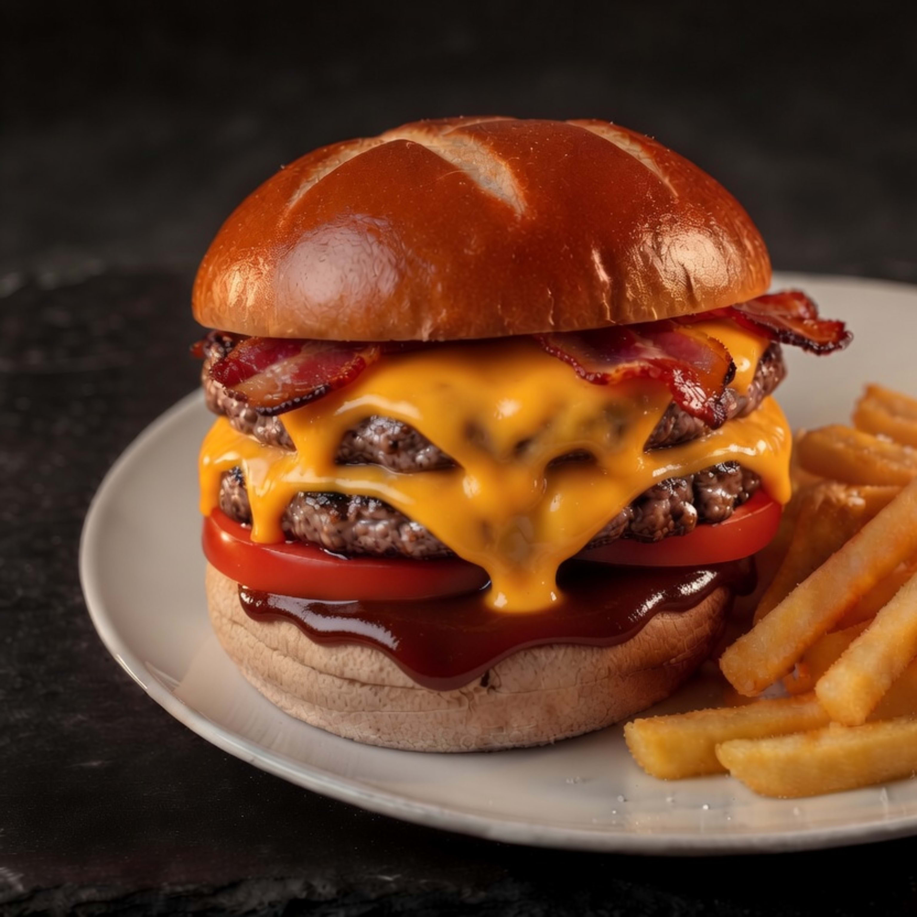 DOPPELTER BBQ-BURGER