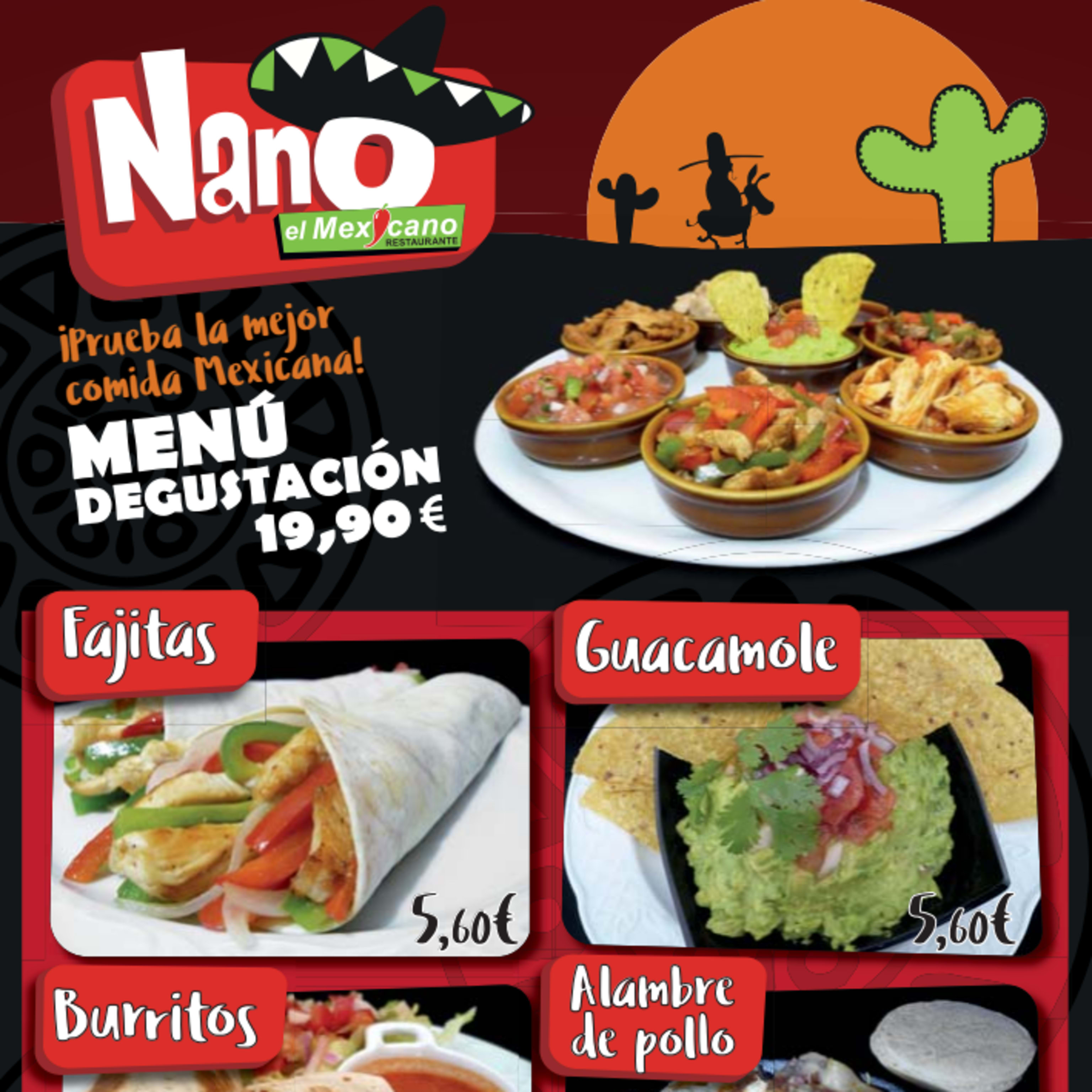 Menú para del dia