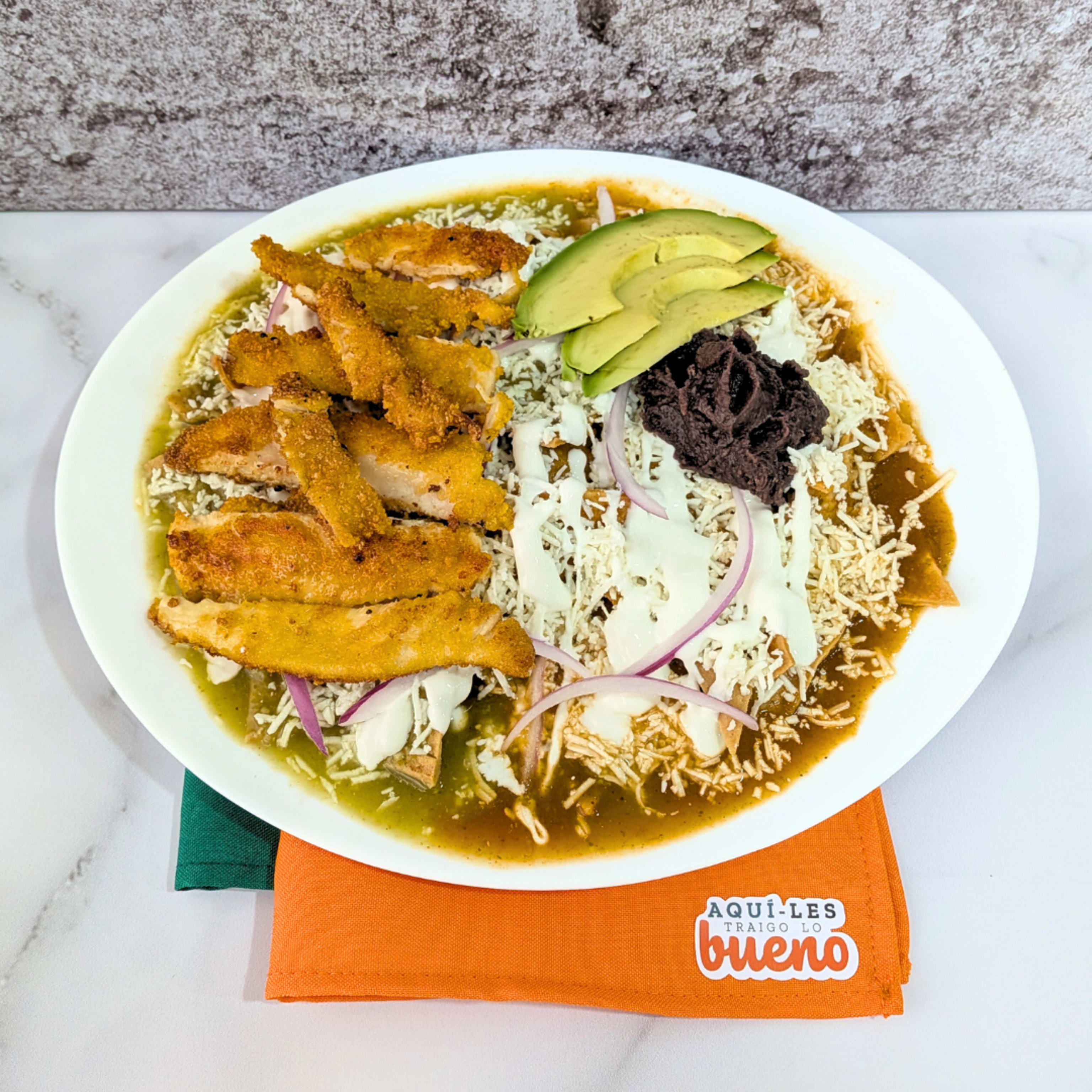 Chil-Aquiles de milanesa de pollo