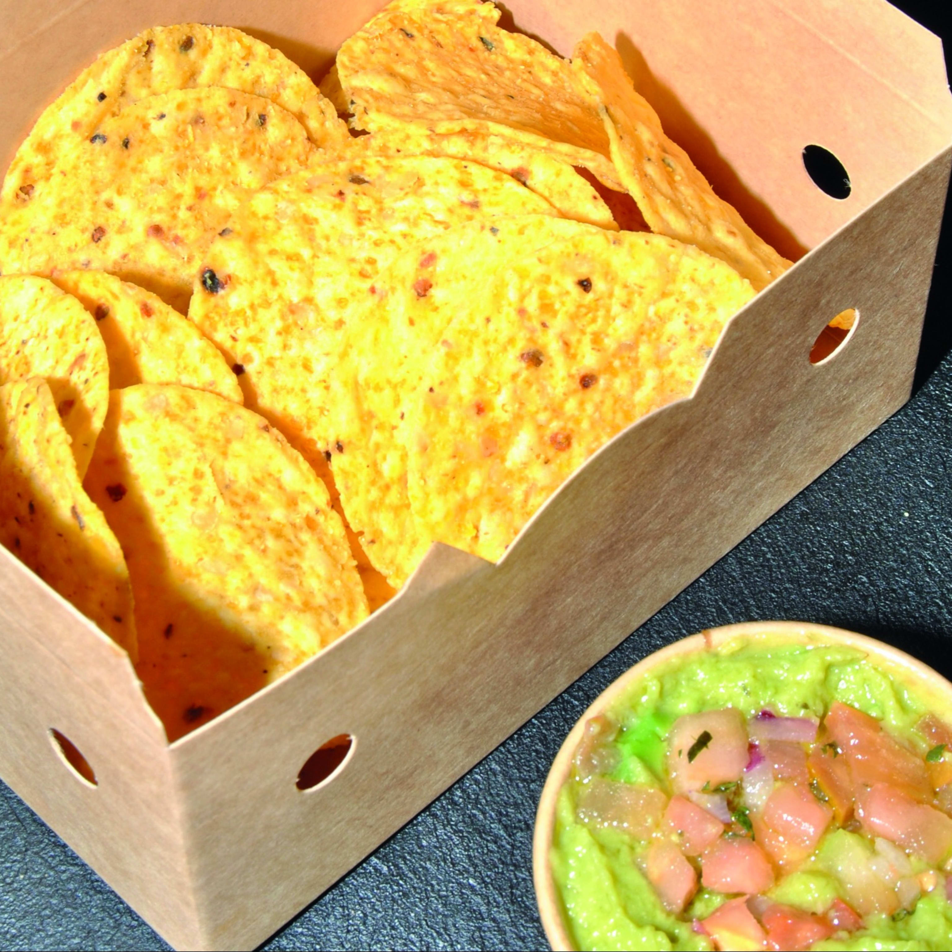 TPD- Natxos  amb guacamole i cheedar