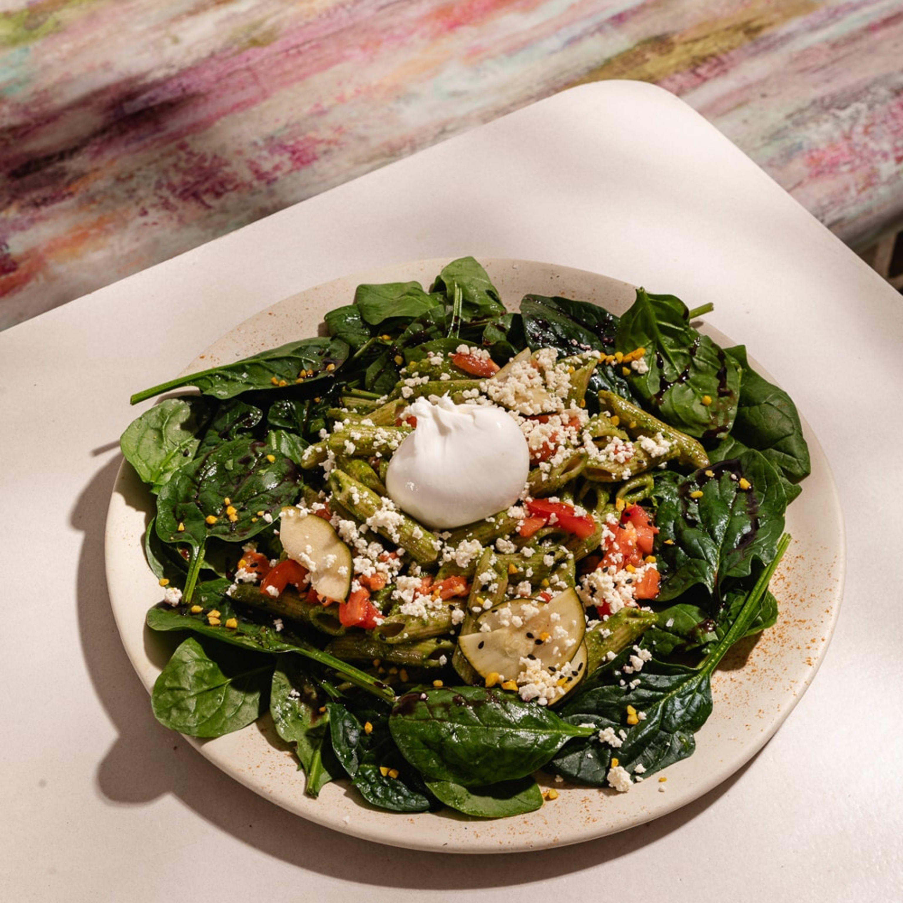 Burratina Pesto Salad
