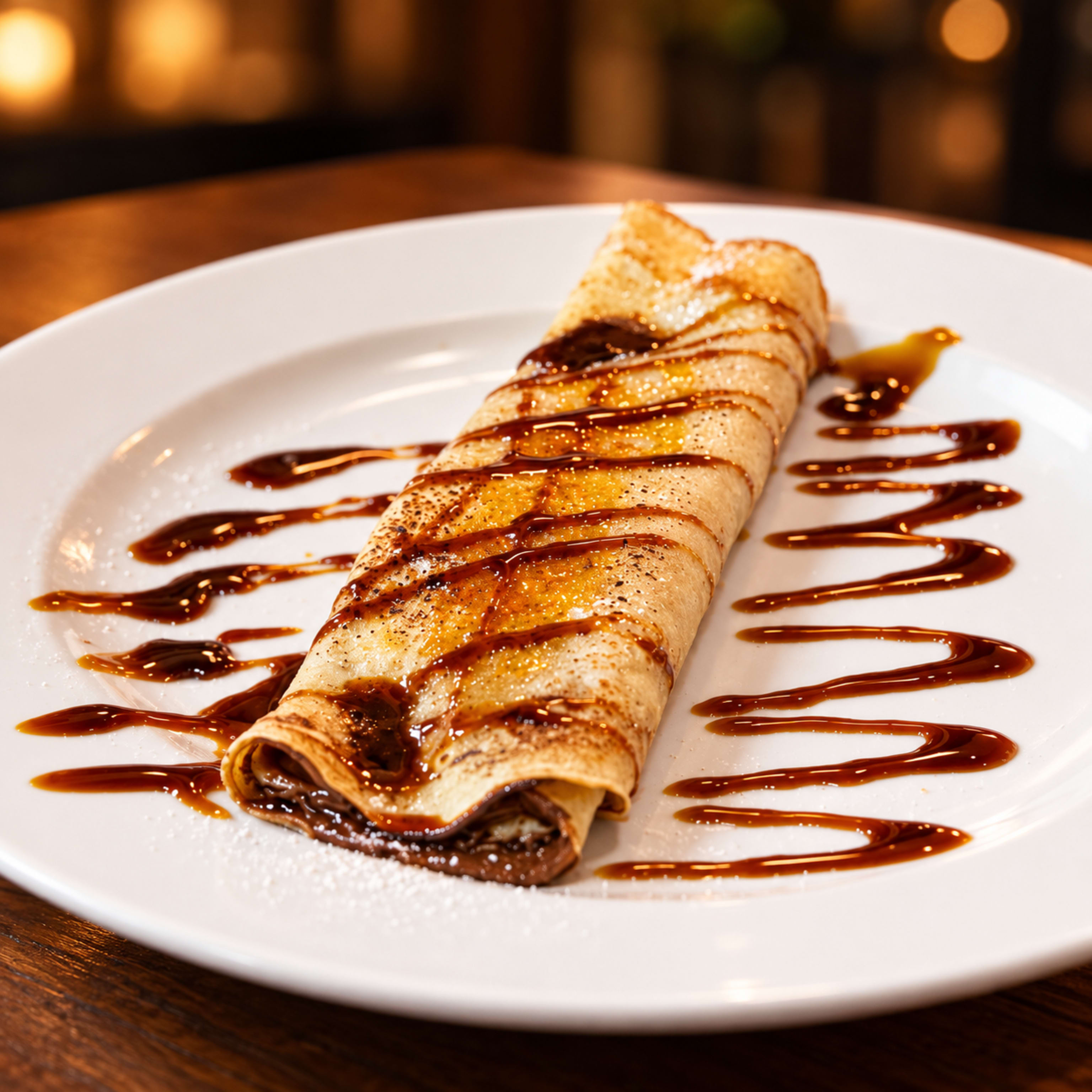 Panqueque con dulce de leche