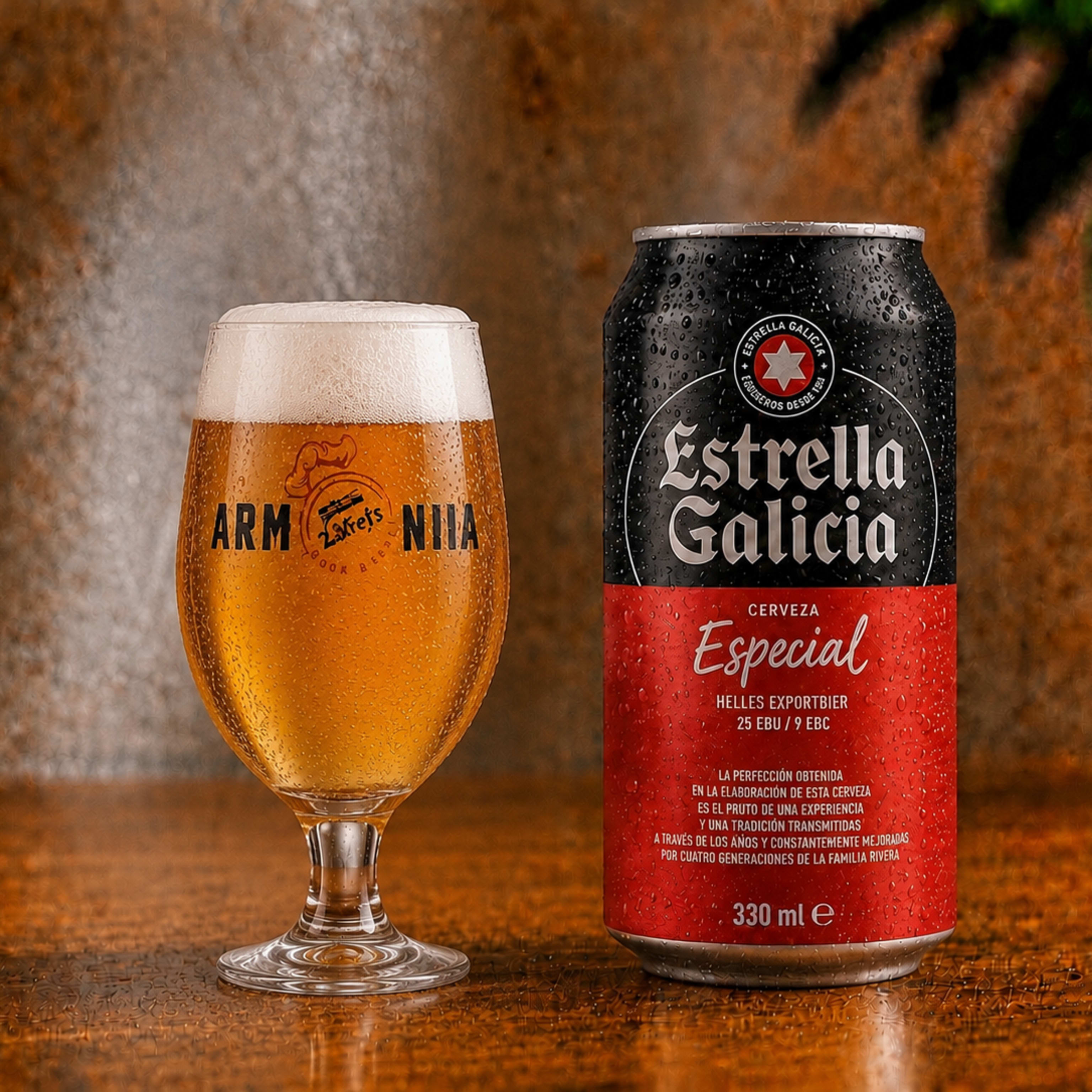 Cerveza Estrella Galicia 330ml.