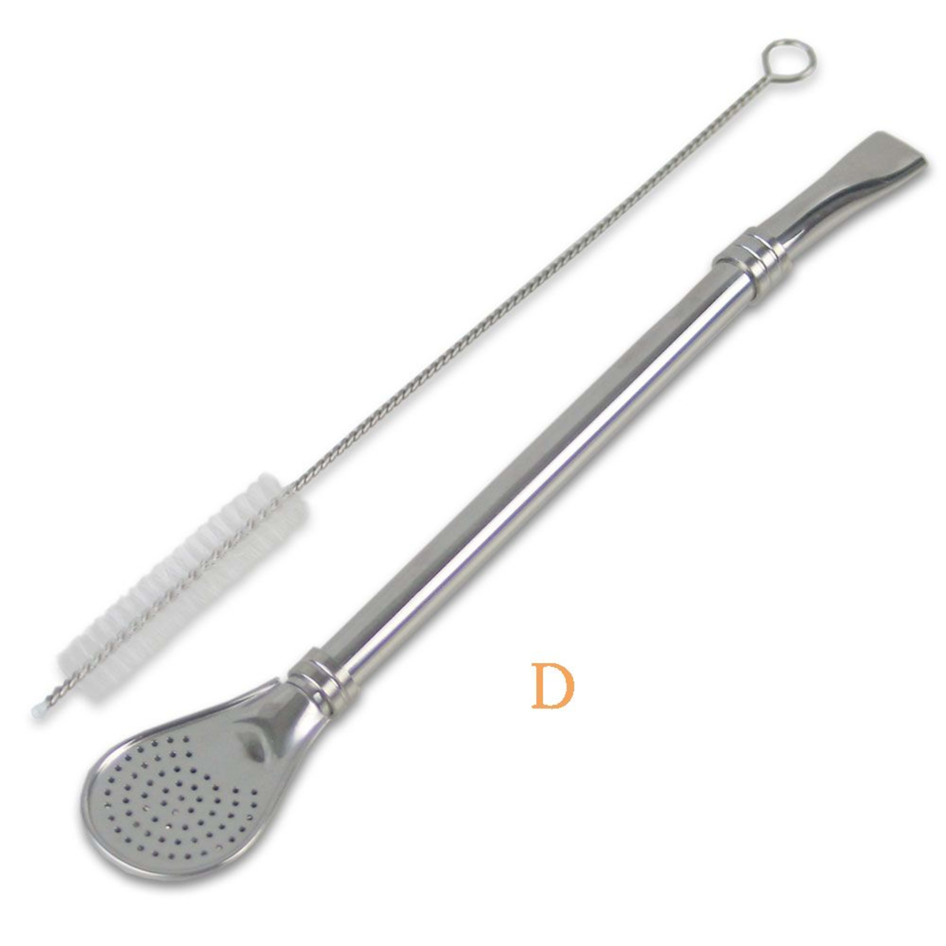 BOMBILLA Cuchara 19 cm - acero inoxidable (con cepillo)