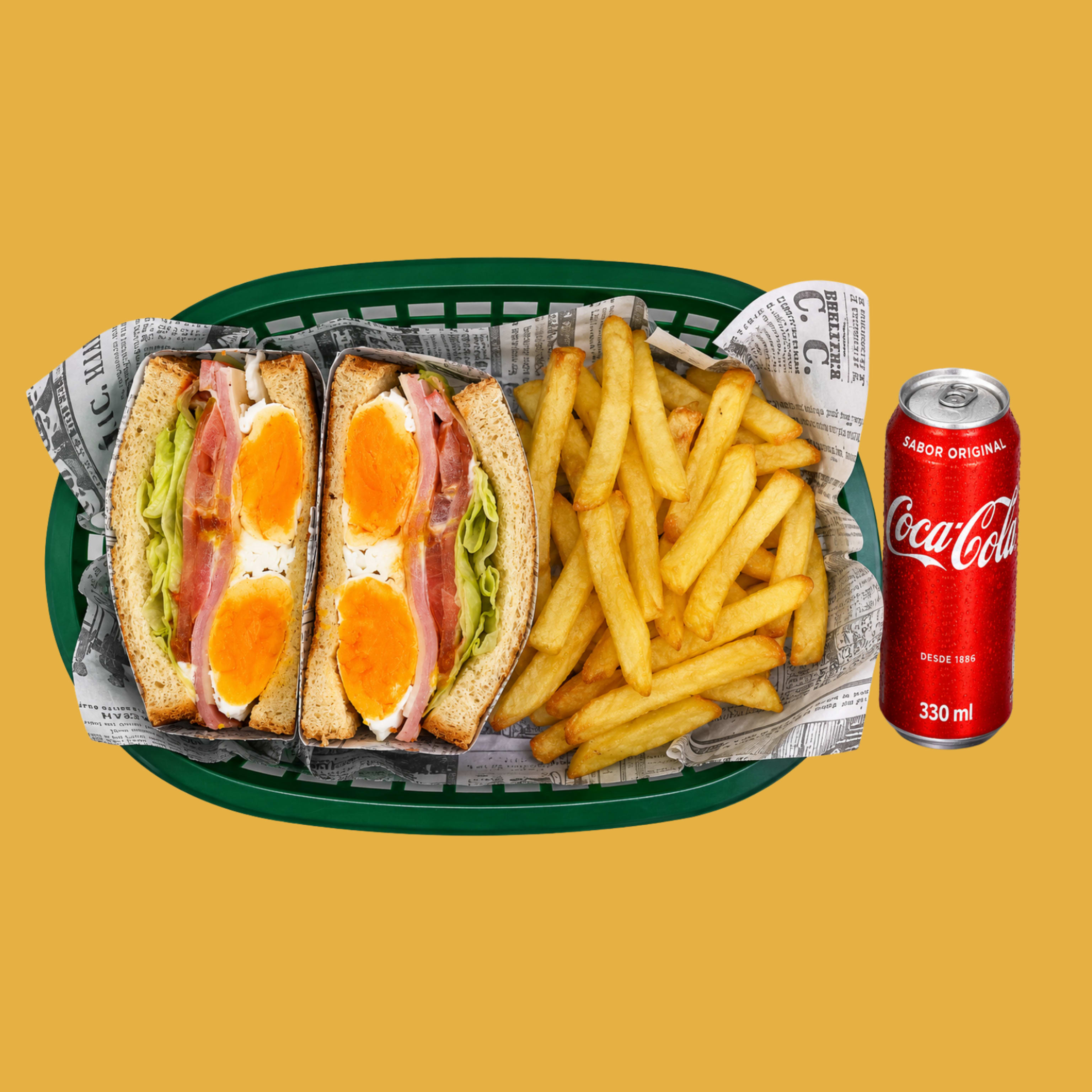 Combo Sándwich de Huevo & Jamón York