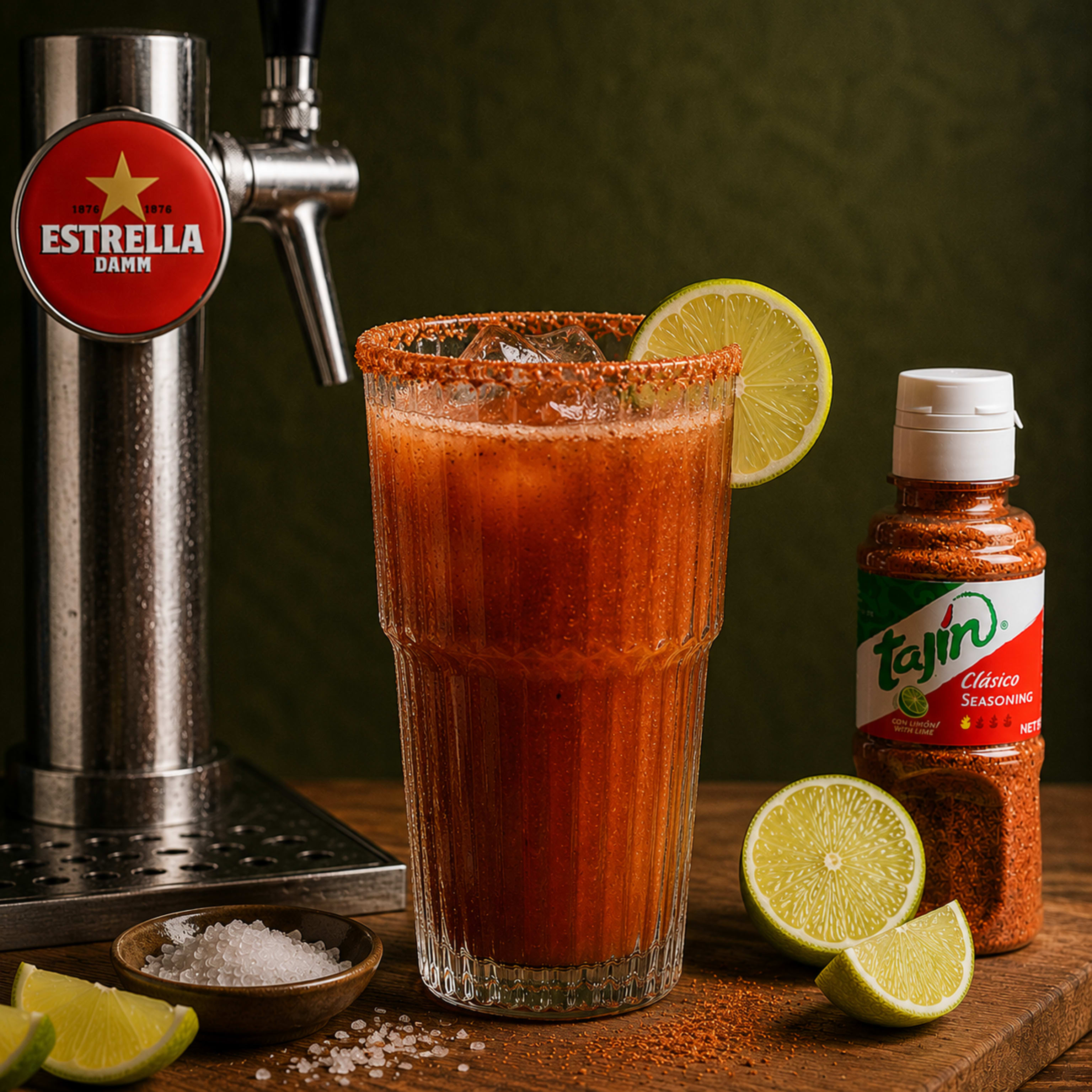 MICHELADA (Suc de llimona - cervesa - sal - tajín)