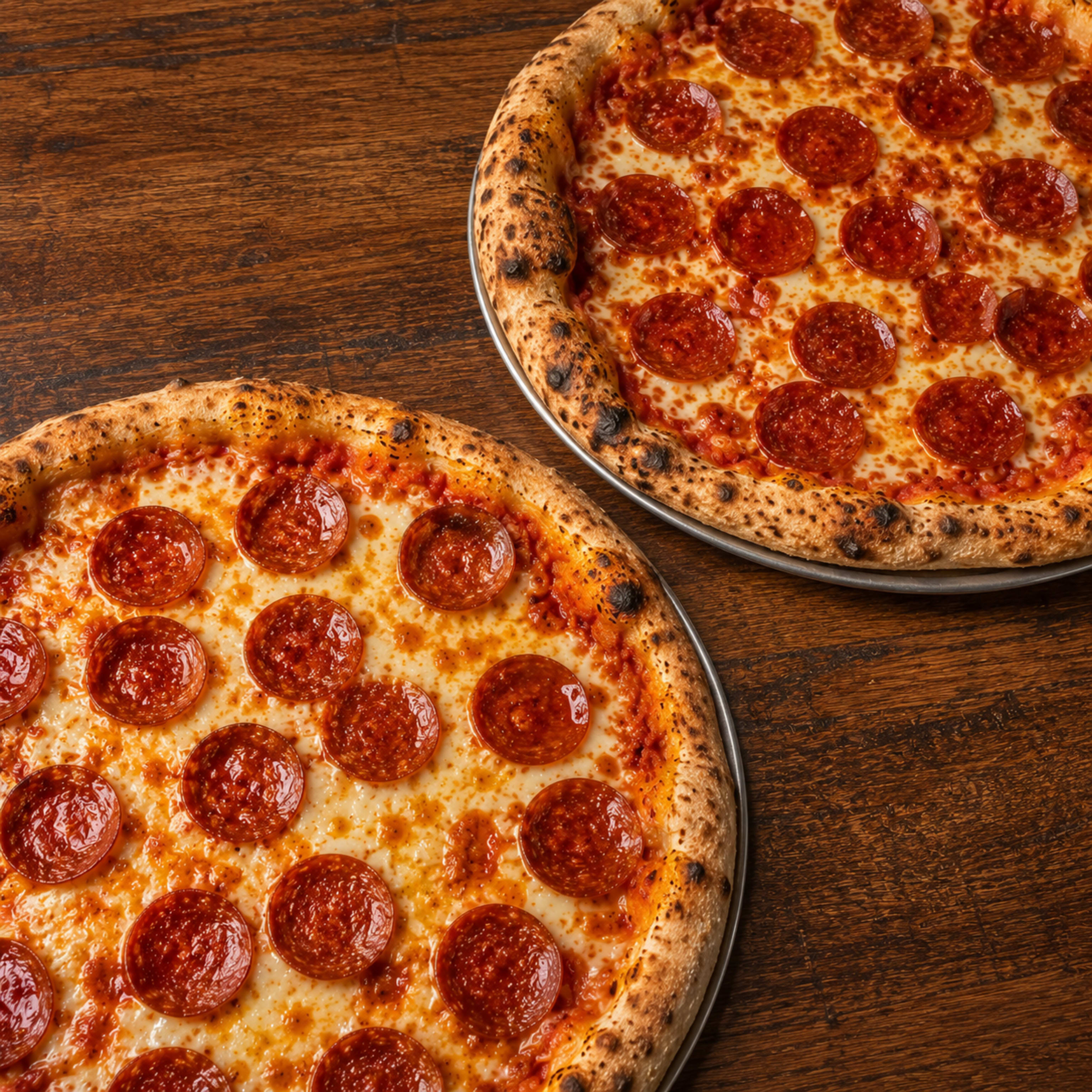 2 pizzas Pepperoni x 20€ 