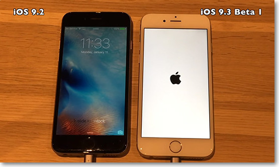 perbandingan ios 9.2 dengan iOS 9.3 beta 1 (sumber: redmondpie) perbandingan ios 9.2 dengan iOS 9.3 beta 1