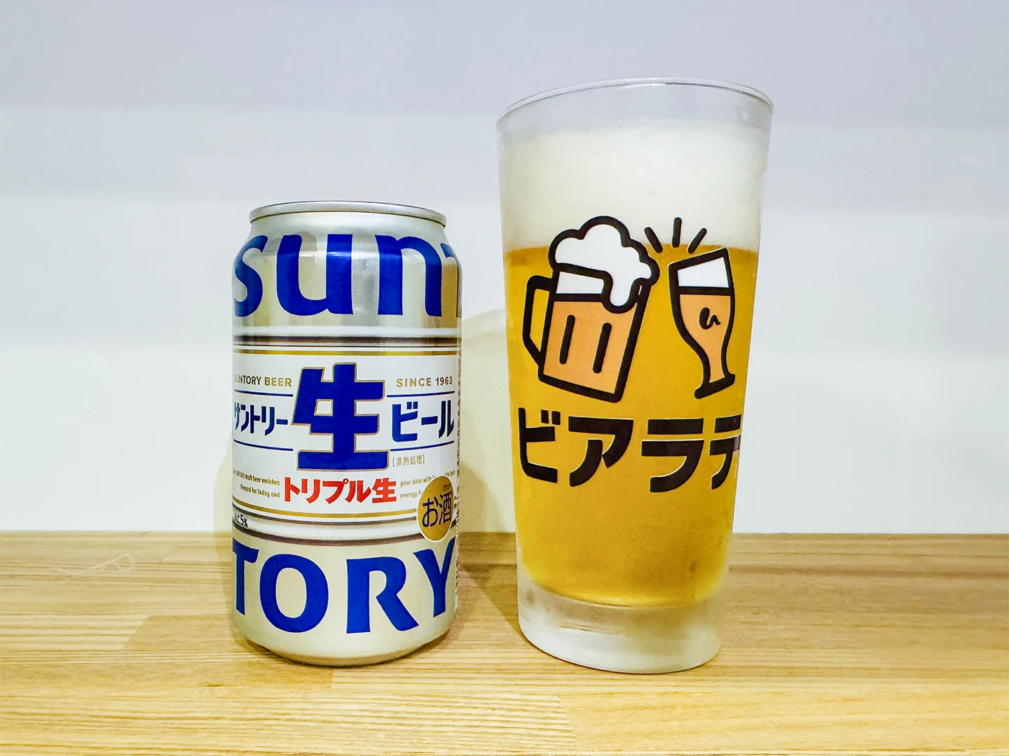 撮影した商品写真：サントリー生ビール
