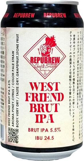 商品写真：WEST FRIEND BRUT IPA