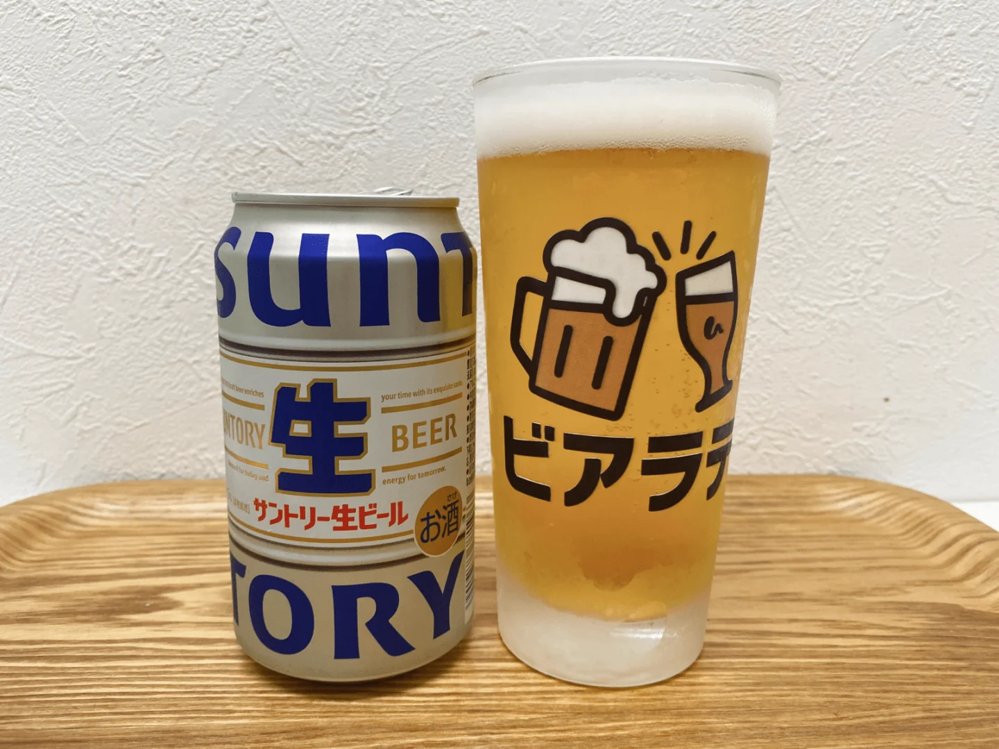 撮影した商品写真：サントリー生ビール
