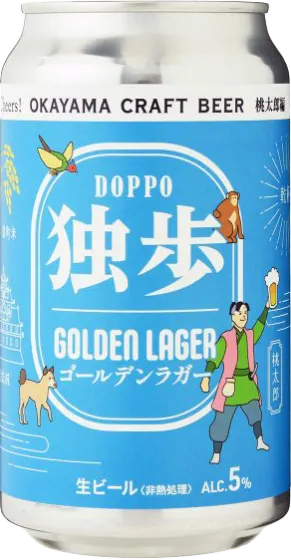 商品写真：独歩缶 ゴールデンラガー 桃太郎編