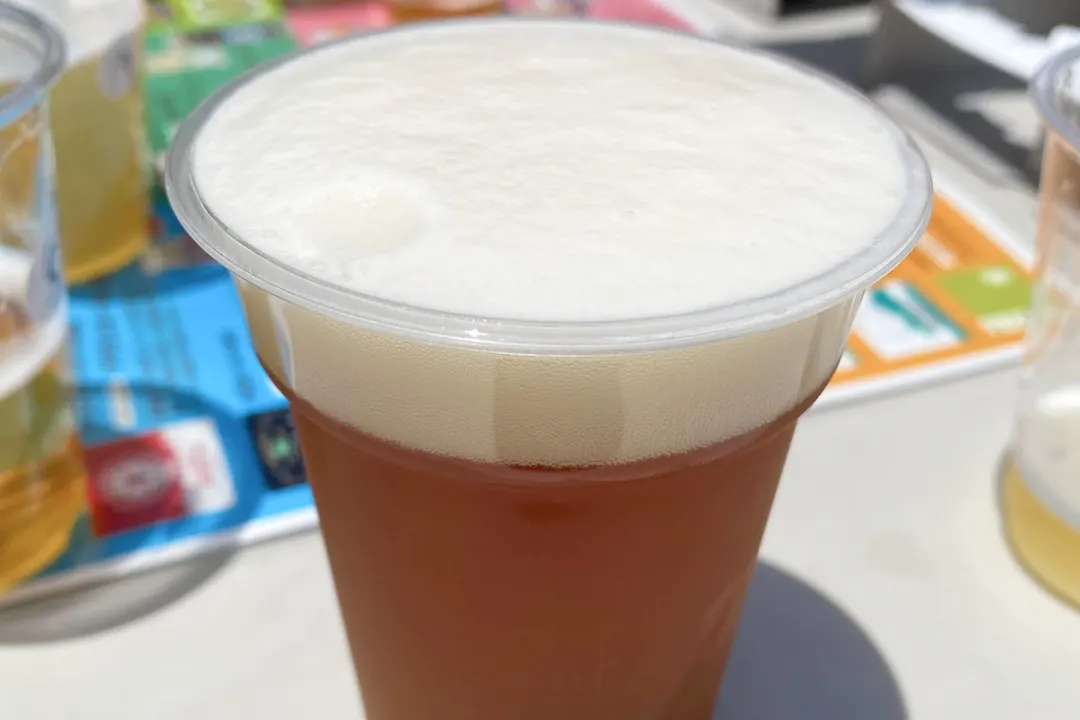 これだけ大きいサイズで注文。飲みごたえもあった。