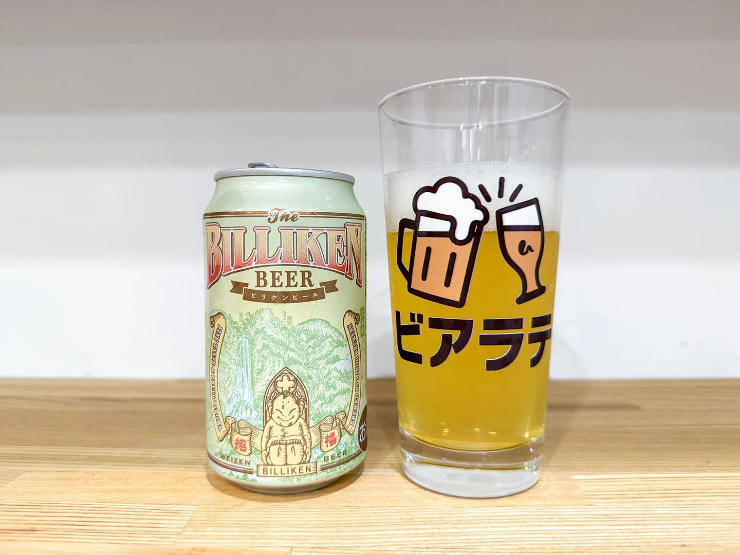 撮影した商品写真：ビリケンビール