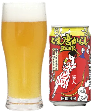 商品写真：信州浪漫ビール 七味唐からしBEER