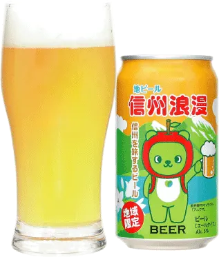商品写真：信州浪漫ビール アルクマデザイン缶 オリジナルエール