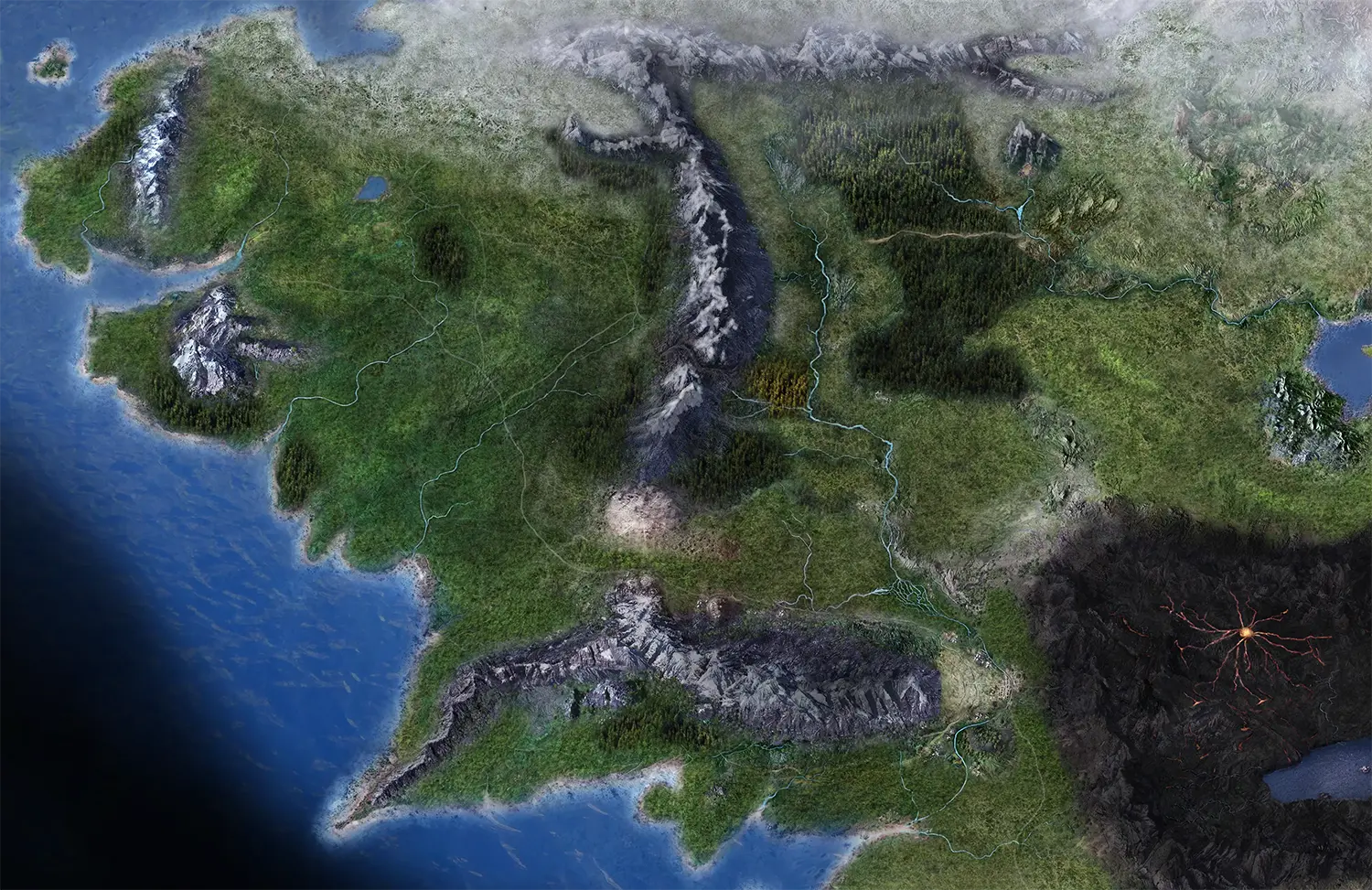 Carte de la Terre du Milieu