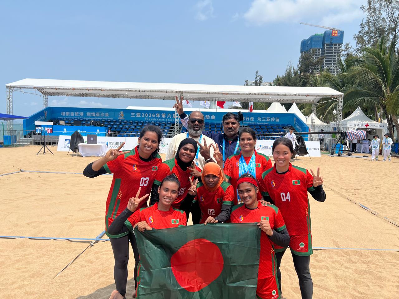 এশিয়ান বিচ গেমসে থাইল্যান্ডকে হারিয়ে বাংলাদেশের দাপুটে শুরু