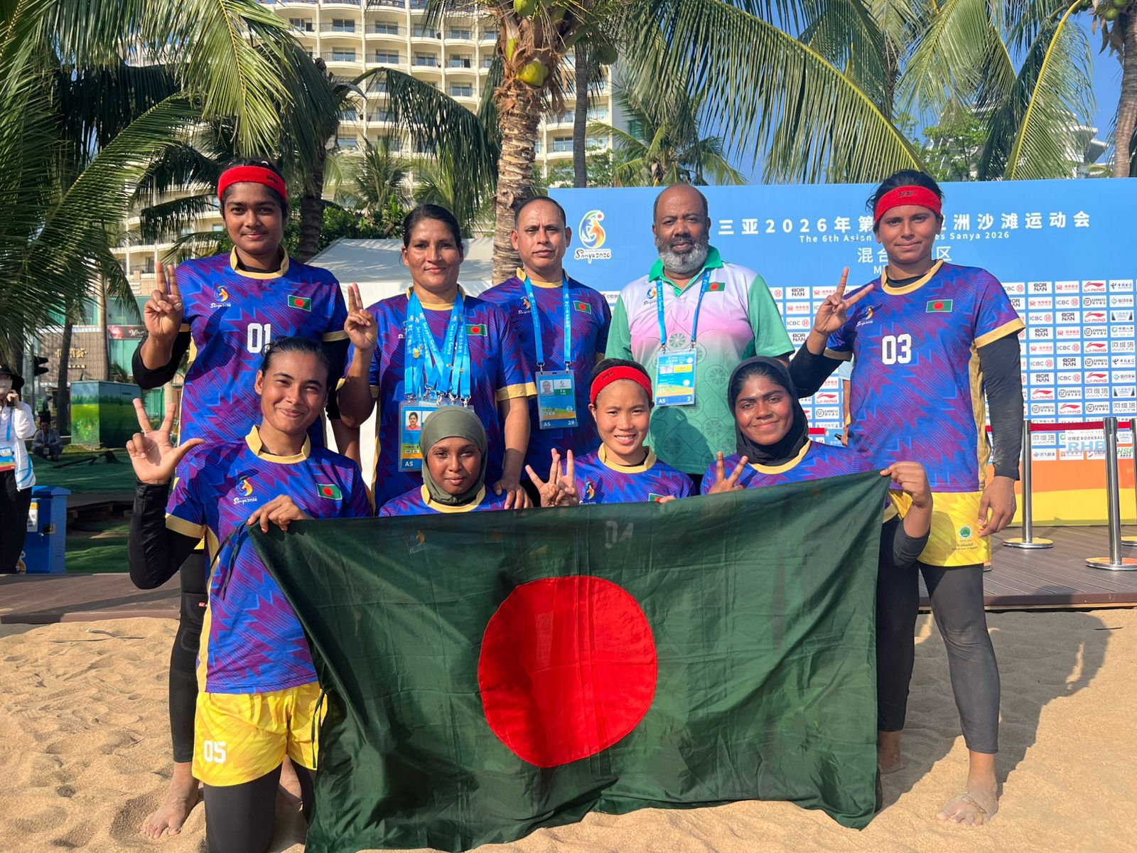 বাংলাদেশ কাবাডি দল ইতিহাস গড়েছে এশিয়ান বিচ গেমসে