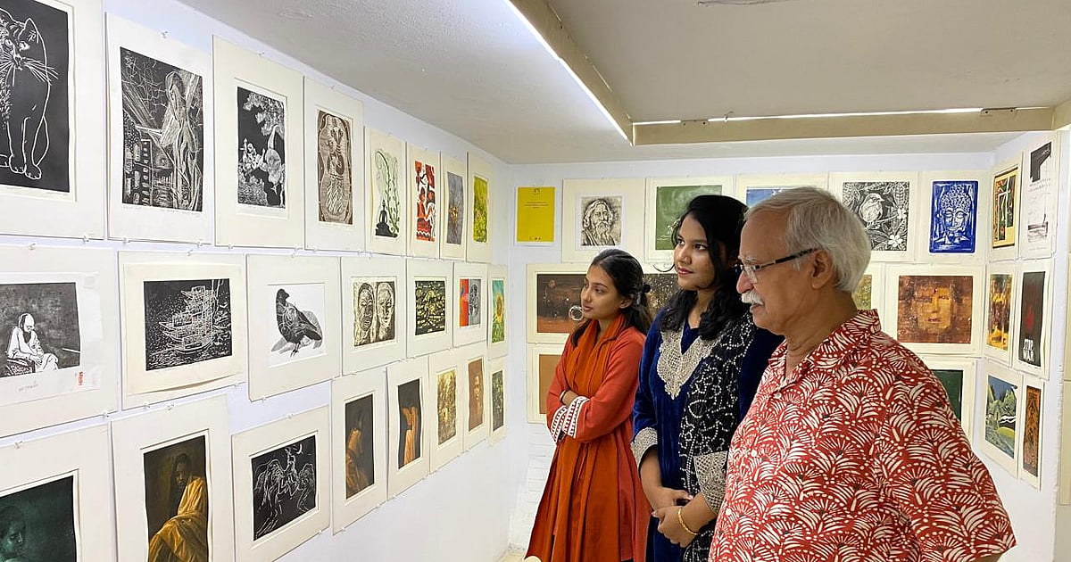 কলাকেন্দ্রে ছাপচিত্রের মিলনমেলা বর্ণাঢ্য