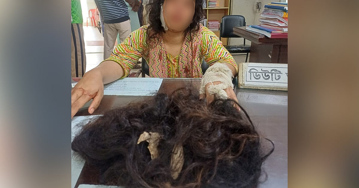স্ত্রীর চুল কেটে পালালেন স্বামী, মামলা করেছেন গৃহবধূ
