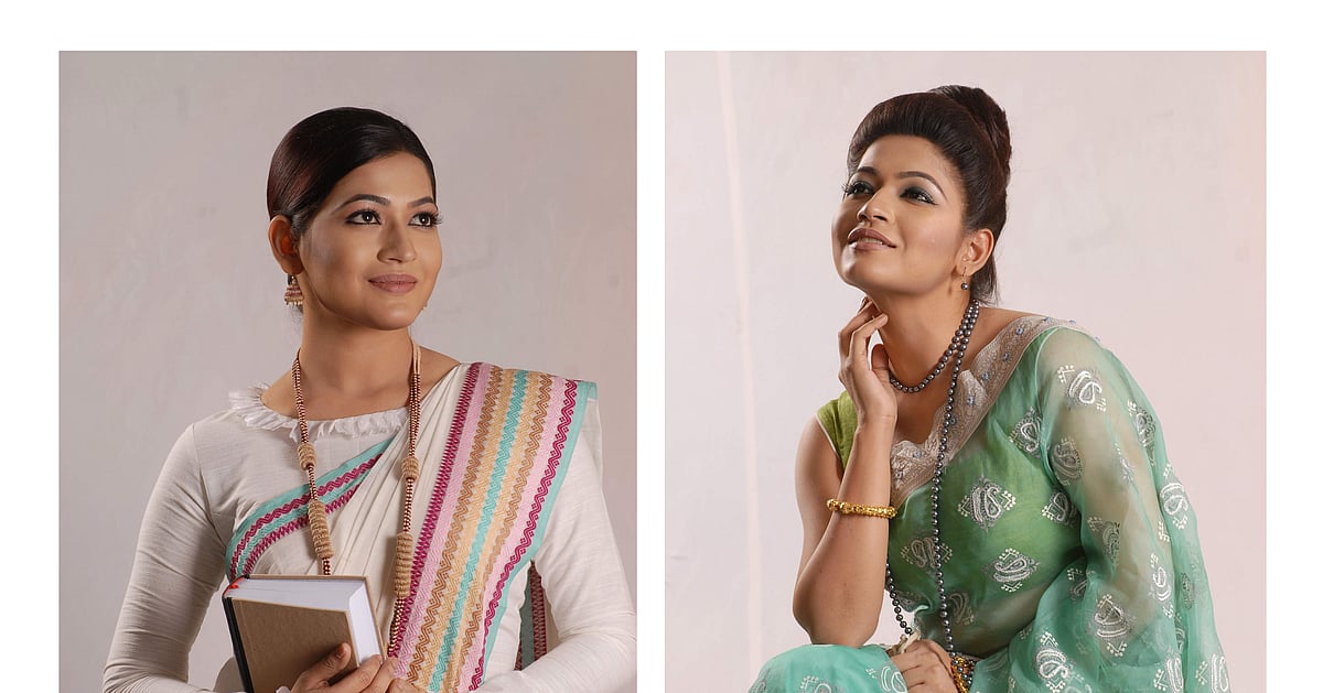 বীন্দু ঠাকুরের লাবণ্য-কেতকীর সাজে বাঁধন