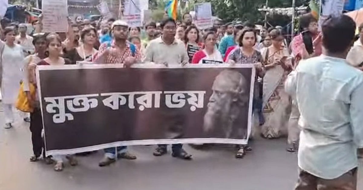 কলকাতায় রবীন্দ্রনাথের জন্মদিন উদযাপনে অস্বাভাবিক নিষেধাজ্ঞা