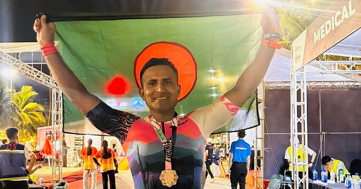 ভিয়েতনামে আয়রনম্যান প্রতিযোগিতায় সাজেদুর রহমানের সাফল্য