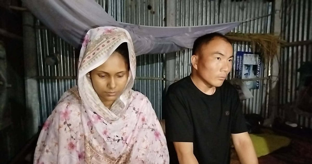 চীনের নাগরিক হিসেবে কুড়িগ্রামে এসেছেন এক যুবক
