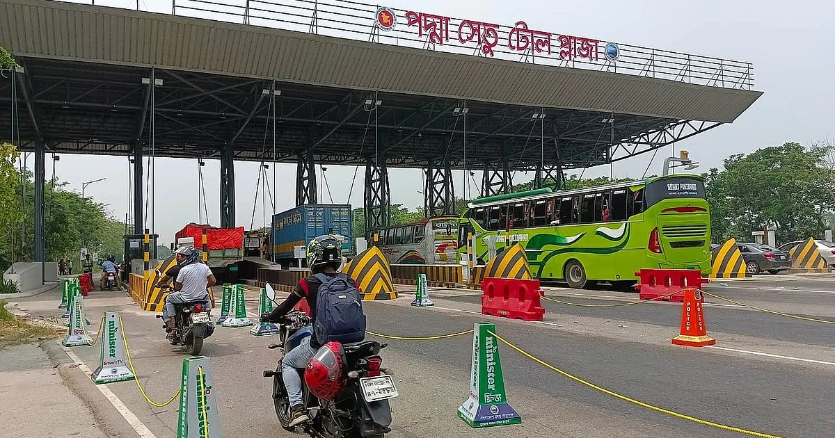 পদ্মা সেতুতে ই-টোল ব্যবহার করা গাড়ির সংখ্যা বেড়েছে