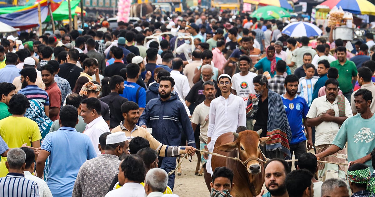 কোরবানির পশুর হাটে বেচাকেনা শুরু