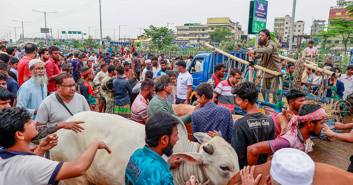 গাবতলীর হাটে শেষ মুহূর্তের কেনাবেচা শেষের দিন