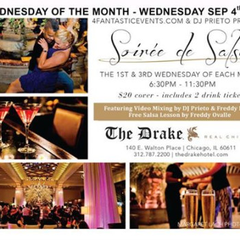 1st Wed of the Month-Soirée de Salsa at The Drake Hotel