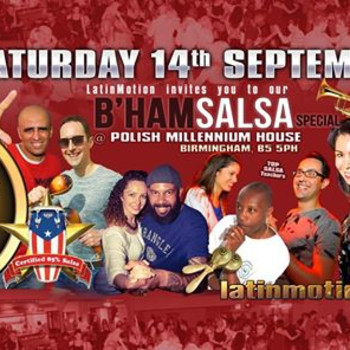 Sat 12 Oct ★LatinMotion ★Birmingham SALSA Special★ Polish Centre