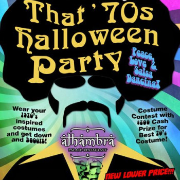 Salsa Tuesday '70s Halloween Party at Alhambra – Dress Up!