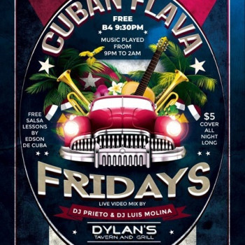 Cuban Flava Fridays – Free B4 9:30pm!