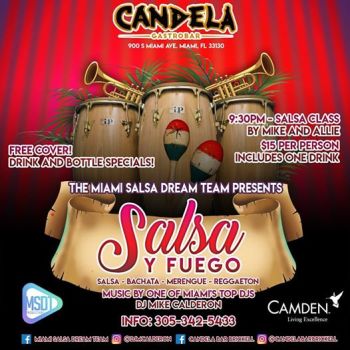 Salsa Y Fuego Thursdays at Candela Bar Brickell