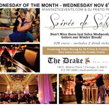 Soirée de Salsa Wednesday – Last 2 Wednesdays b4 Winter Break