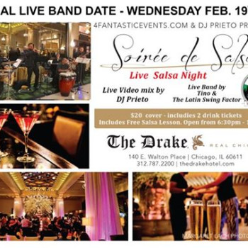 Official Return of Live Band Soirée de Salsa Wednesday Drake