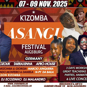 ASANGI-KIZOMBA-SEMBA-FESTIVAL 2025 – AUGSBURG – GERMANY-6th edition