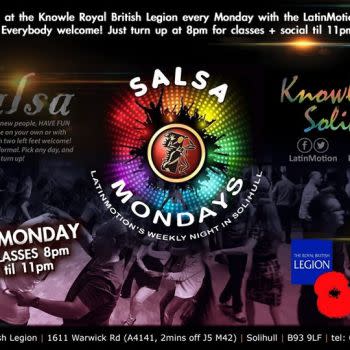 LatinMotion Monday SALSA Classes & Social | Knowle, Solihull