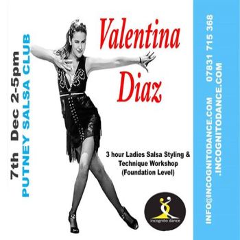 3 hour Ladies Styling Salsa Workshop with Valentina