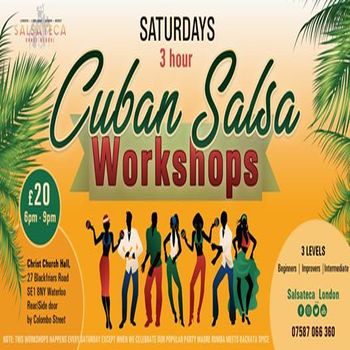 3 Hour Intensive Cuban Salsa Workshops (Every Saturday)