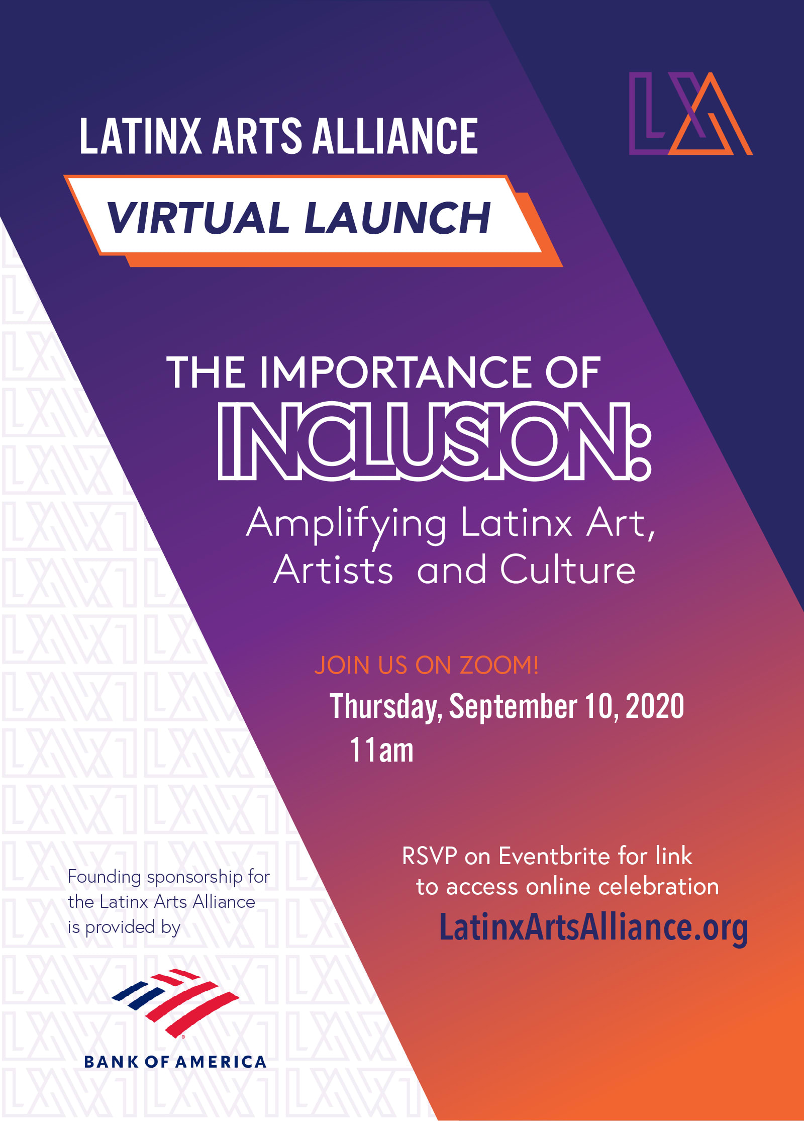Latinx Arts Alliance Evite Latinx Arts Alliance Evite