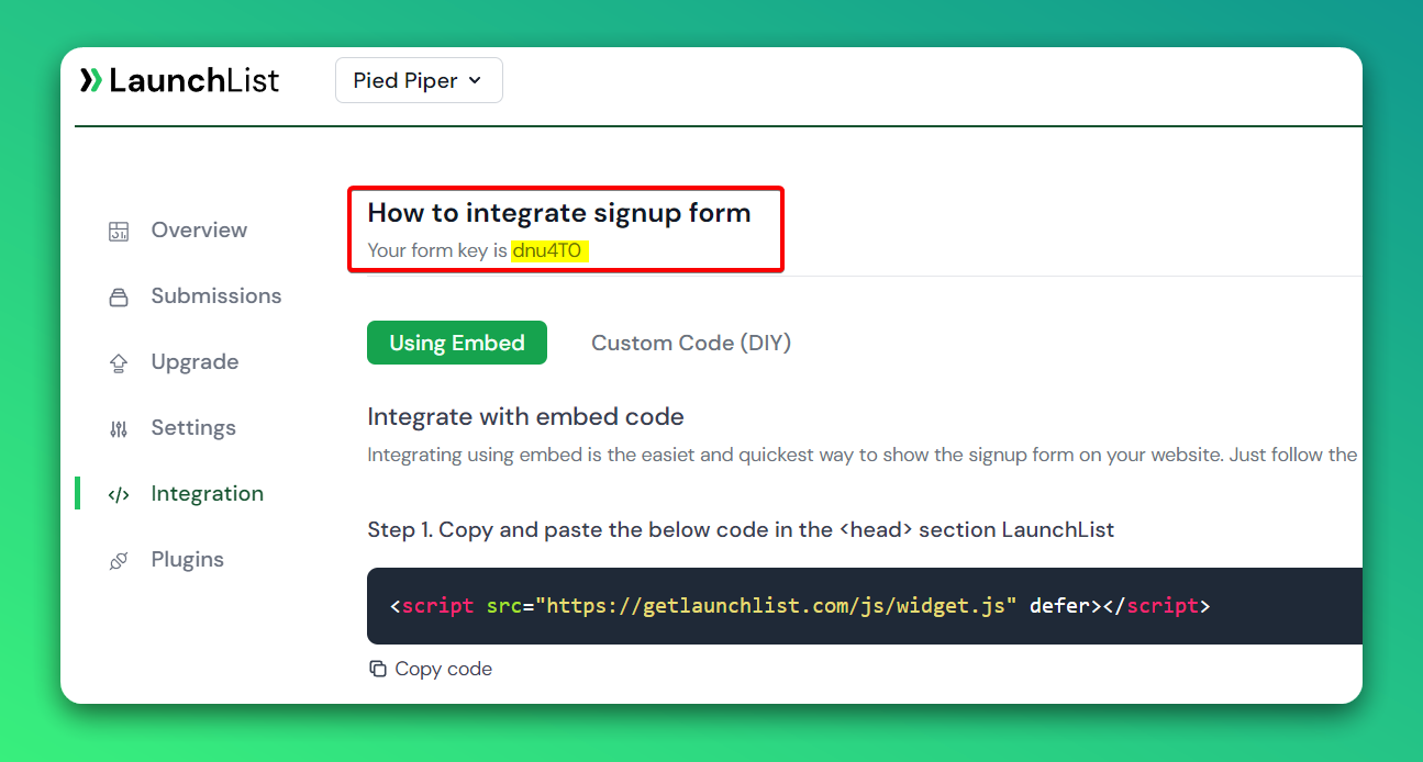 Build Waitlist Form With React JS LaunchList
